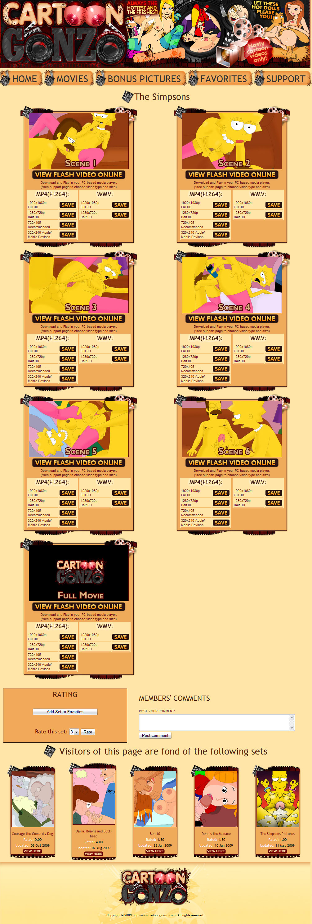 Cartoon Gonzo members area preview 2