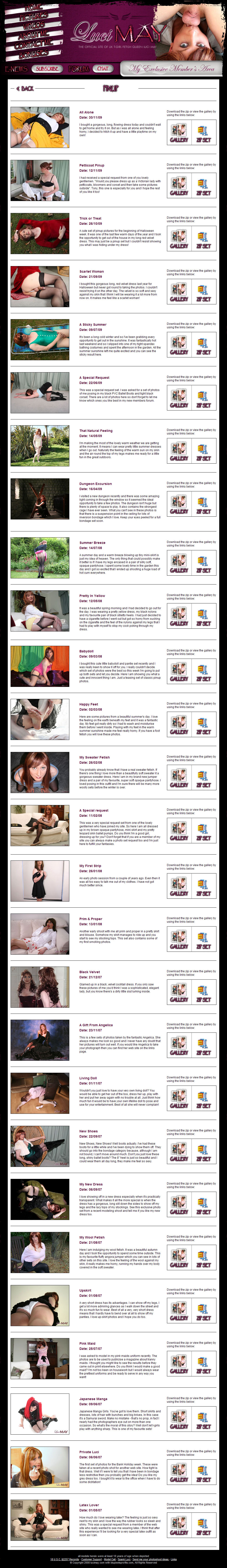 Luci May members area preview 2