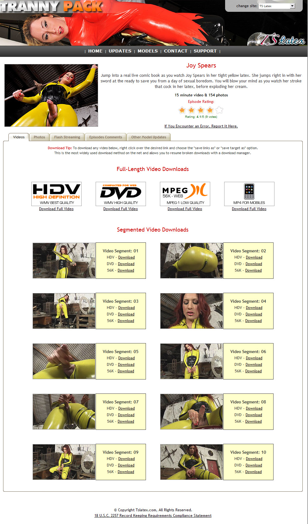 TS Latex members area preview 2