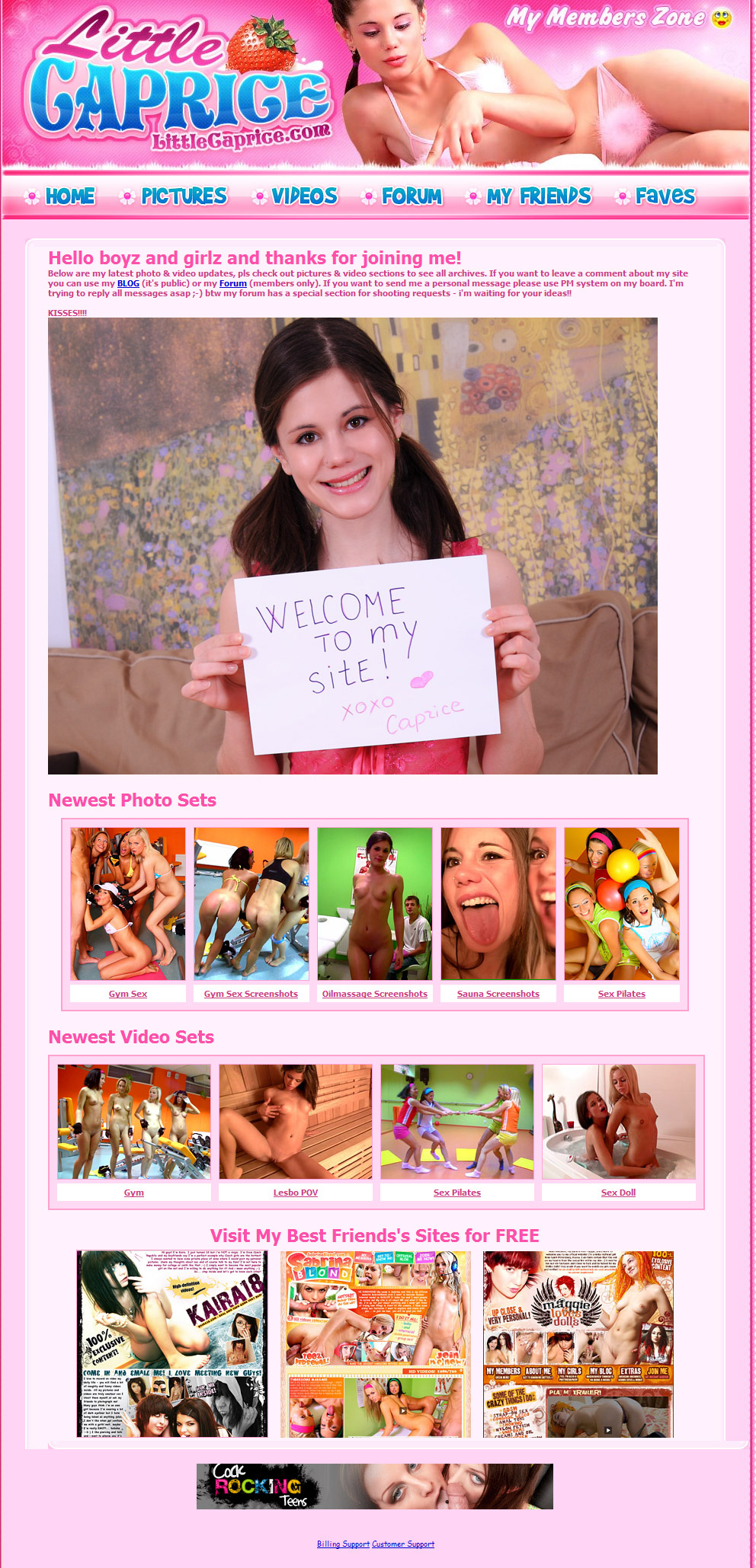 Little Caprice members area preview 1