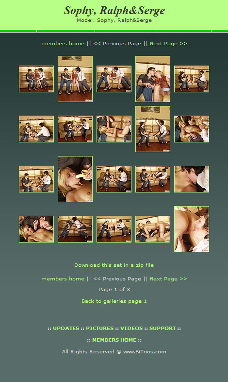 Bi Trios members area preview 2