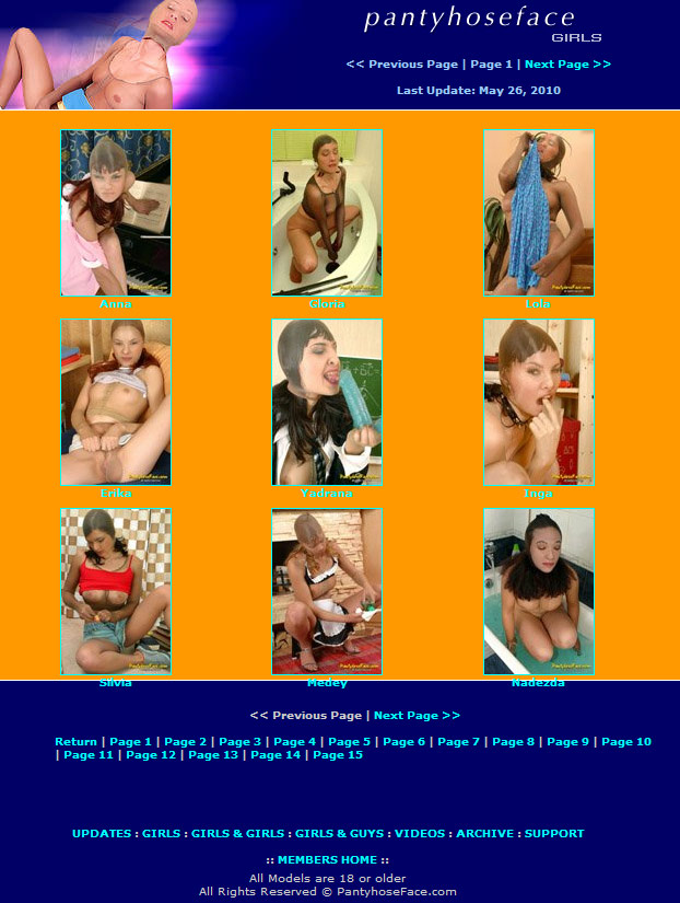 Pantyhose Face members area preview 1