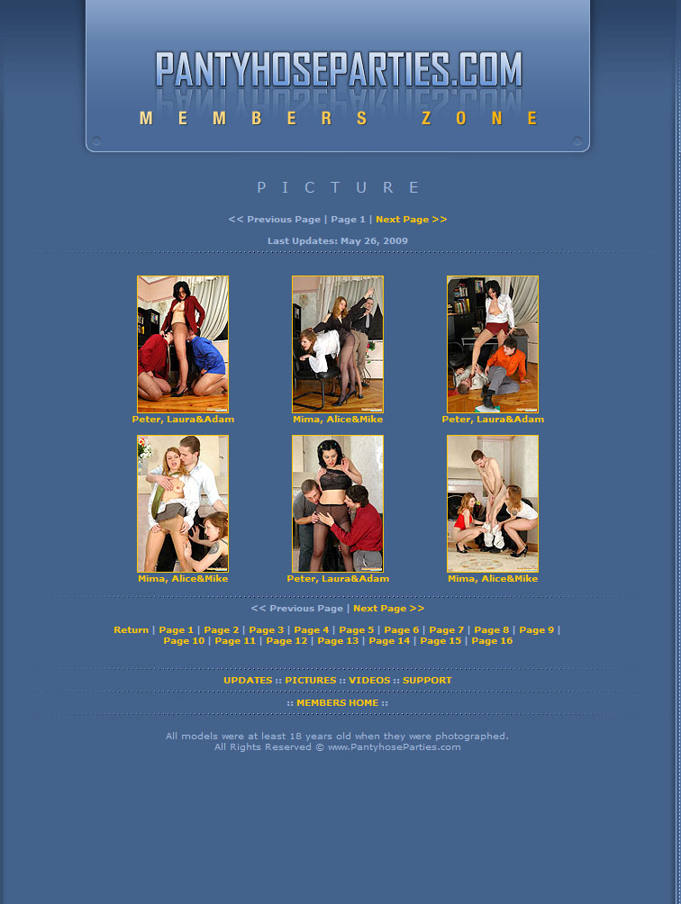 Pantyhose Parties members area preview 2