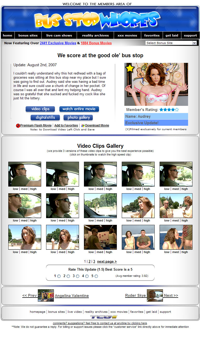 Bus Stop Whores members area preview 2