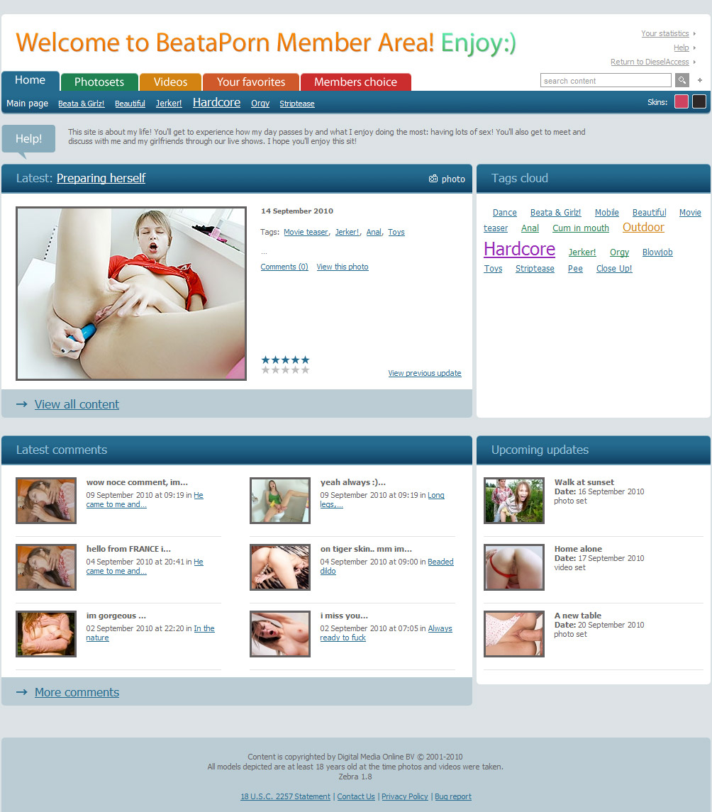 Beata Porn members area preview 1