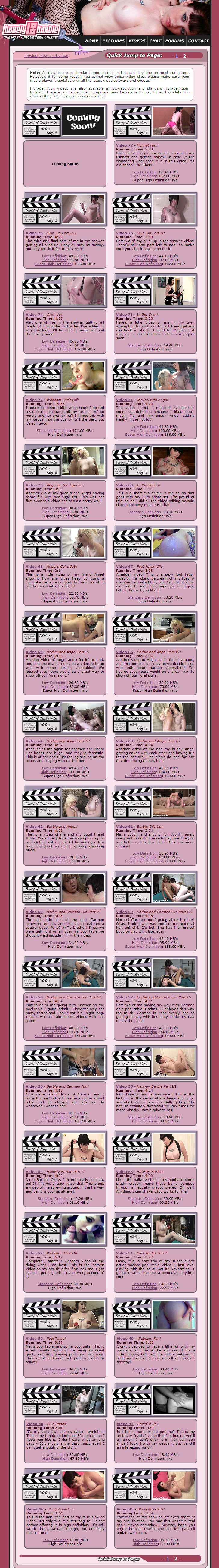 Barely 18 Barbie members area preview 2