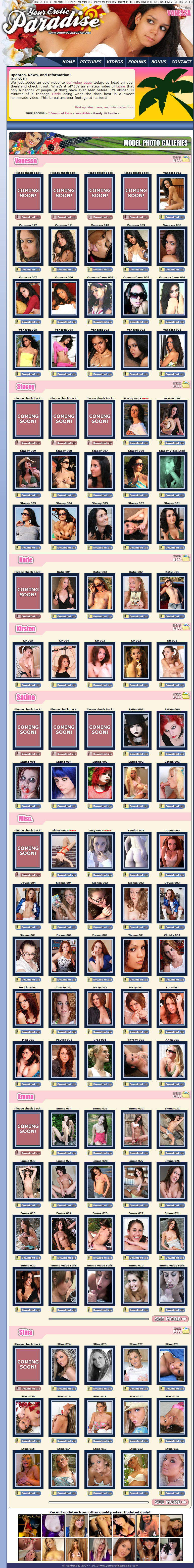 Your Erotic Paradise members area preview 1