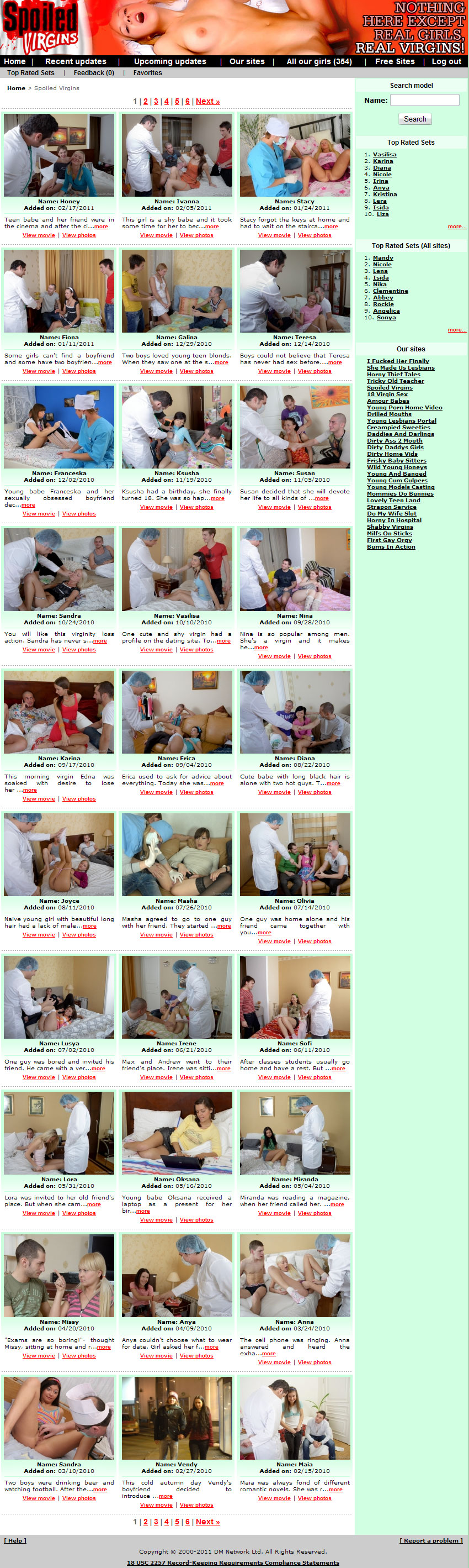 Spoiled Virgins members area preview 1