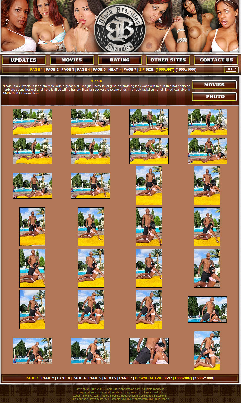 Black Brazilian Shemales members area preview 2
