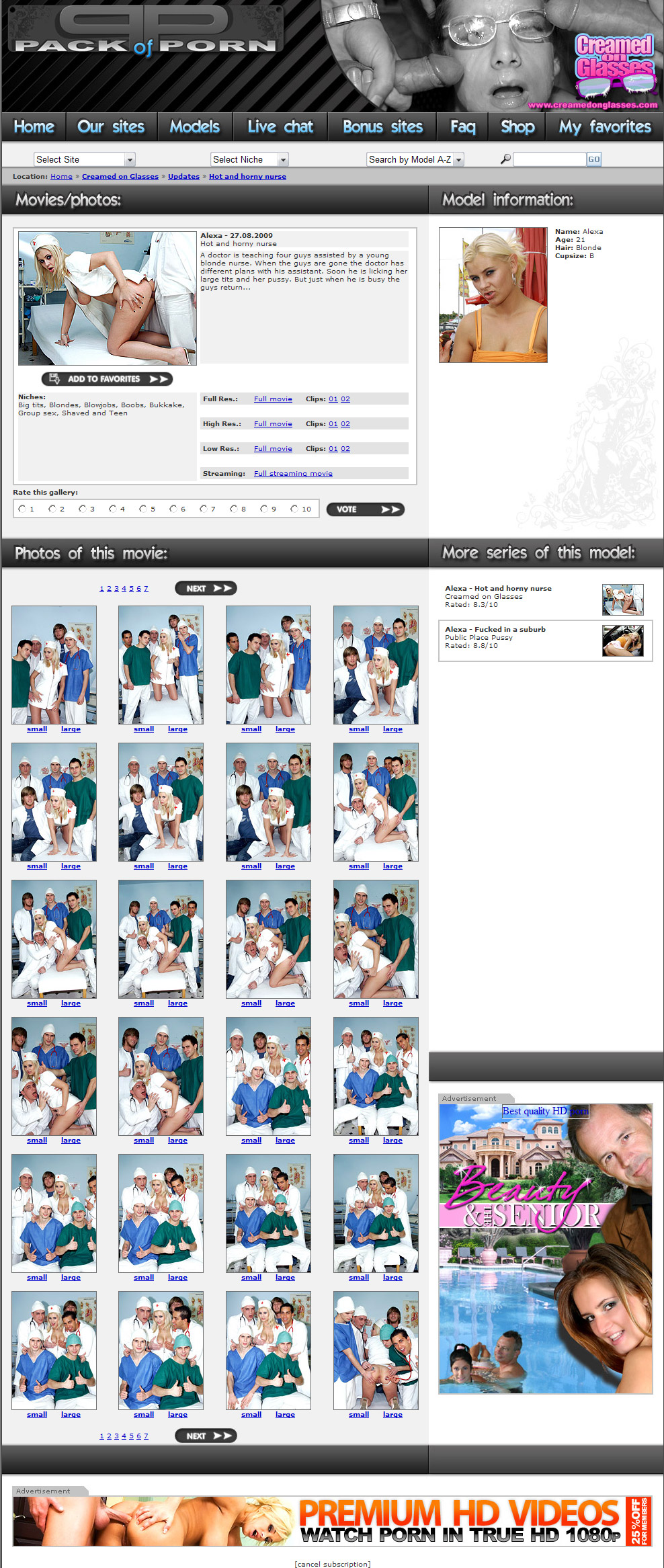 Creamed On Glasses members area preview 2