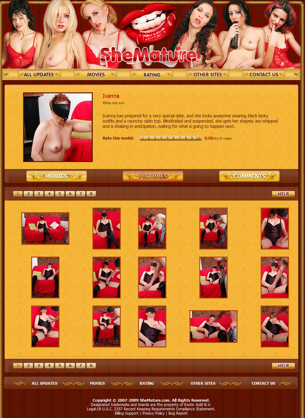 She Mature members area preview 2