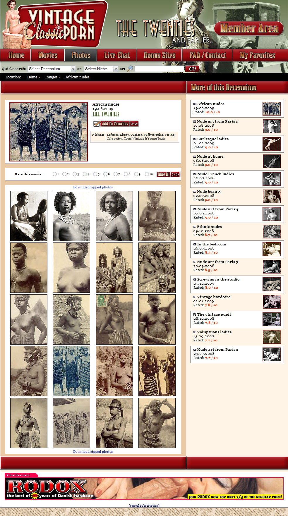 Vintage Classic Porn members area preview 2