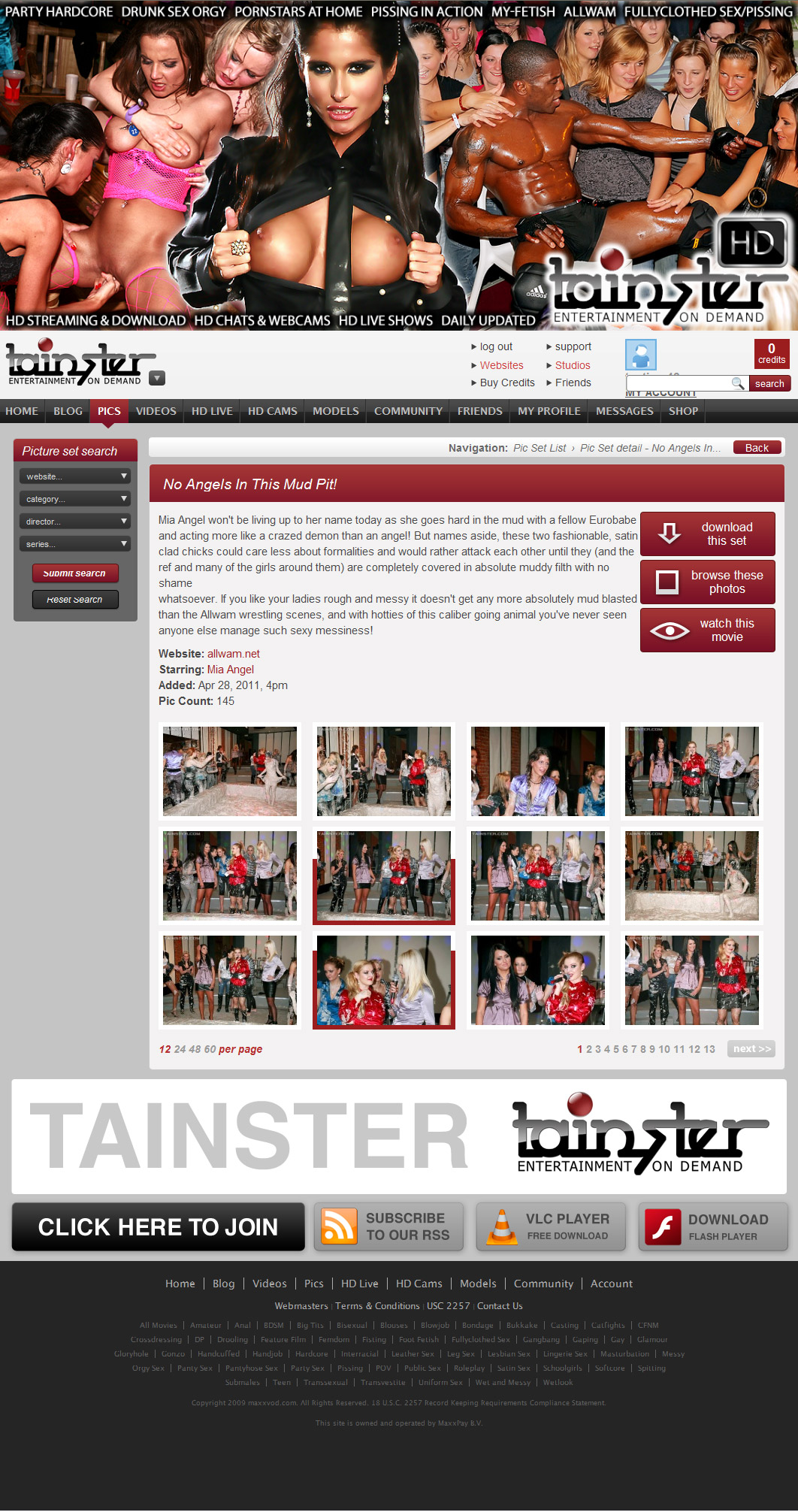 Tainster members area preview 2