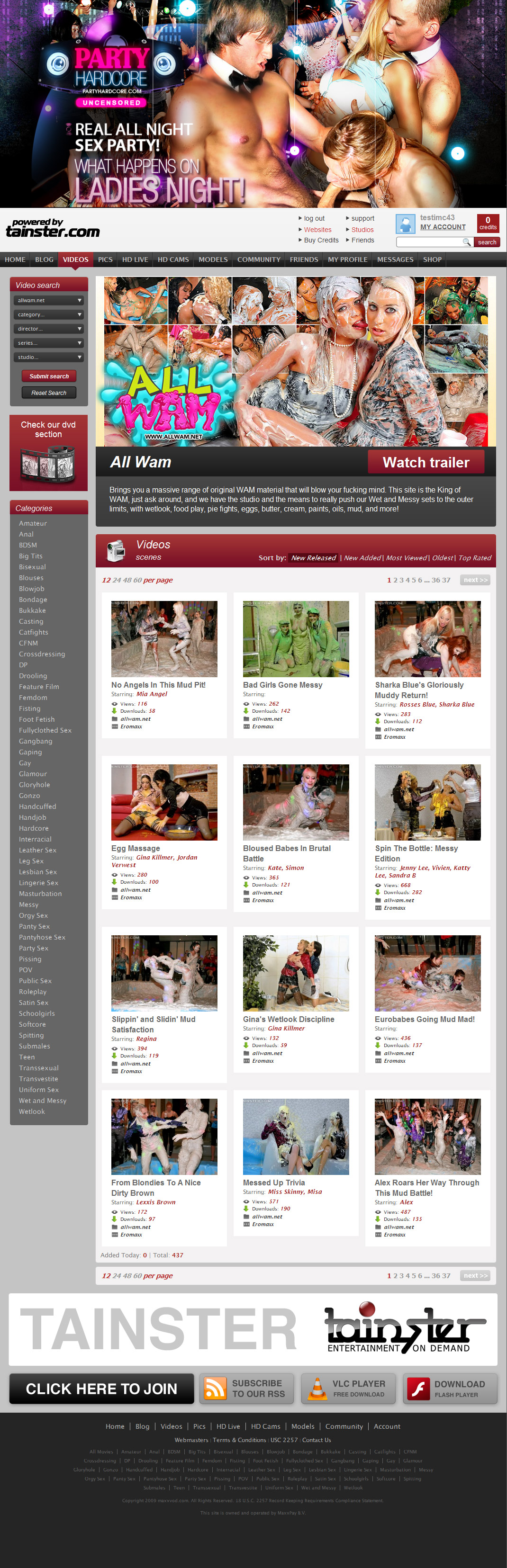All Wam members area preview 1