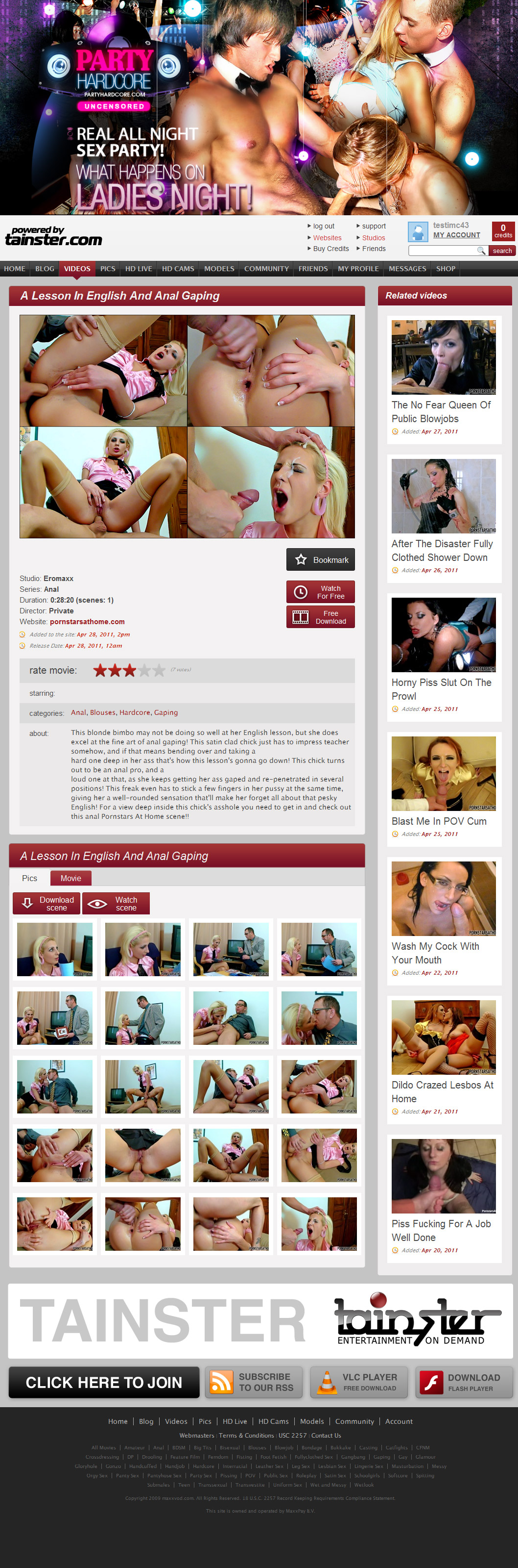 Pornstars At Home members area preview 2