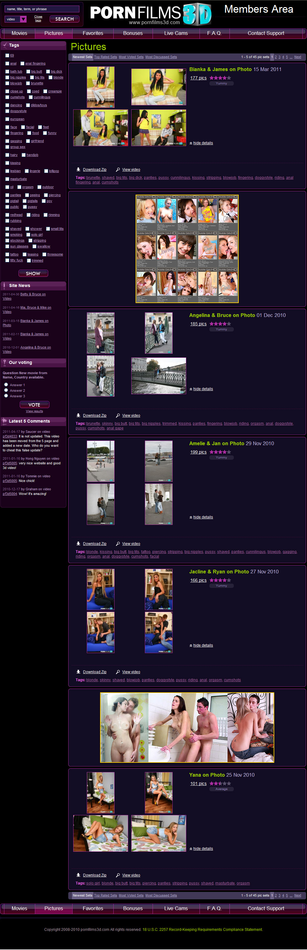 Porn Films 3D members area preview 2