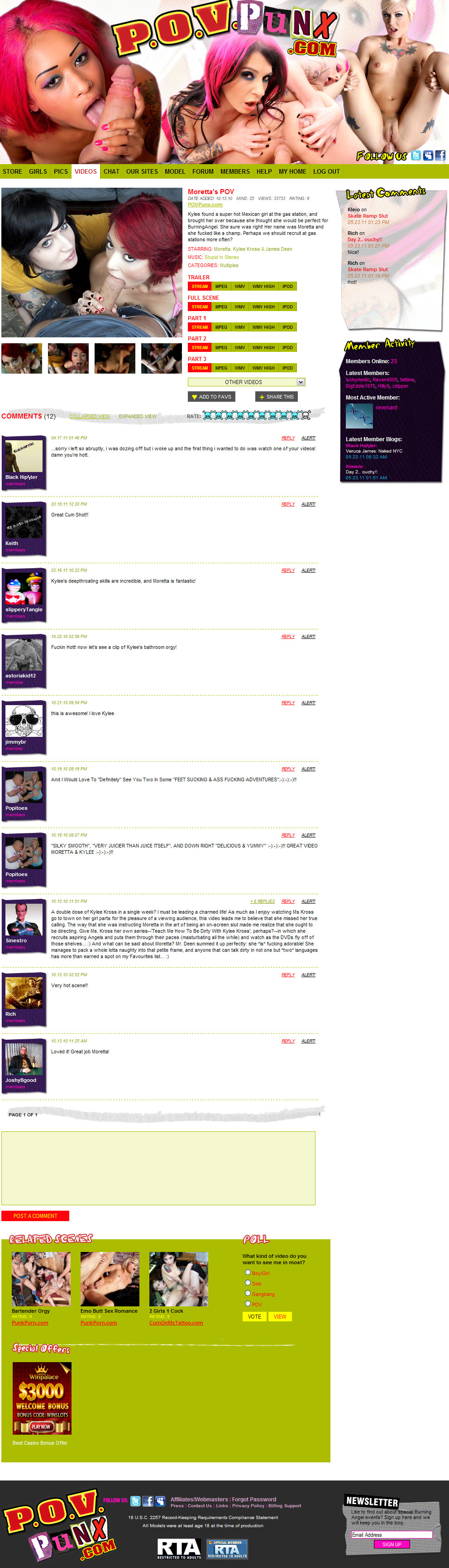 POV Punx members area preview 2