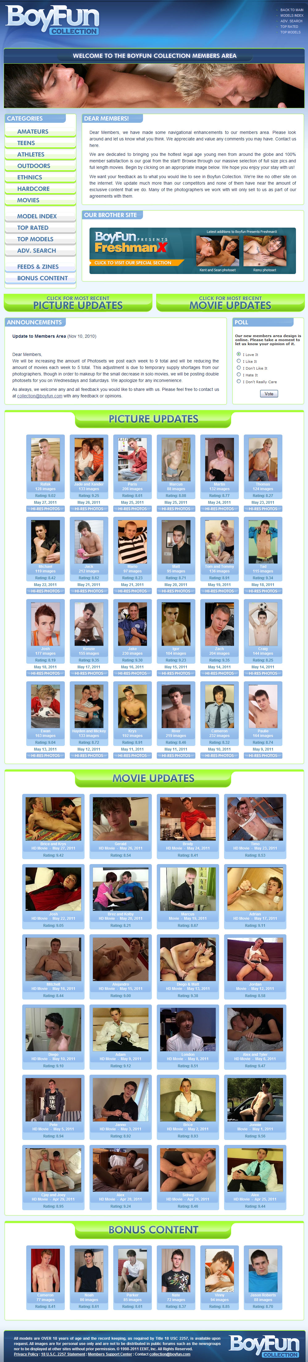 BF Collection members area preview 1
