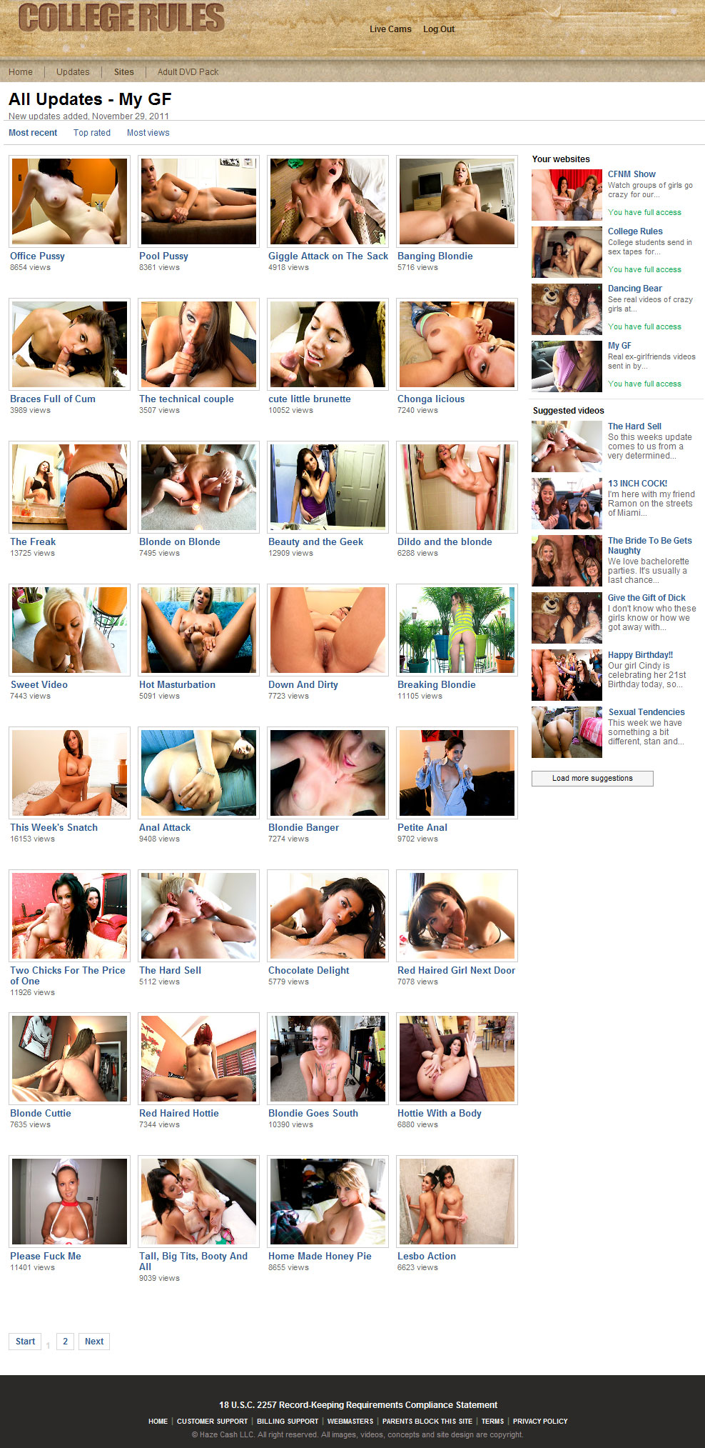 My GF members area preview 1