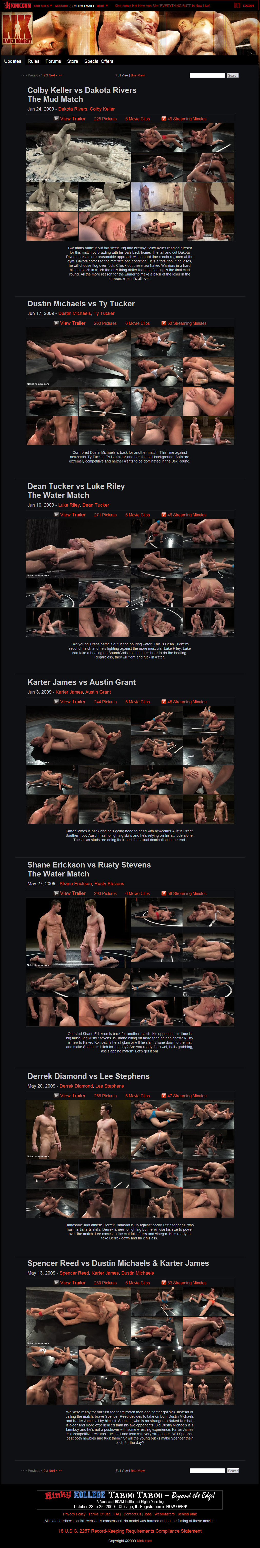 Naked Kombat members area preview 1