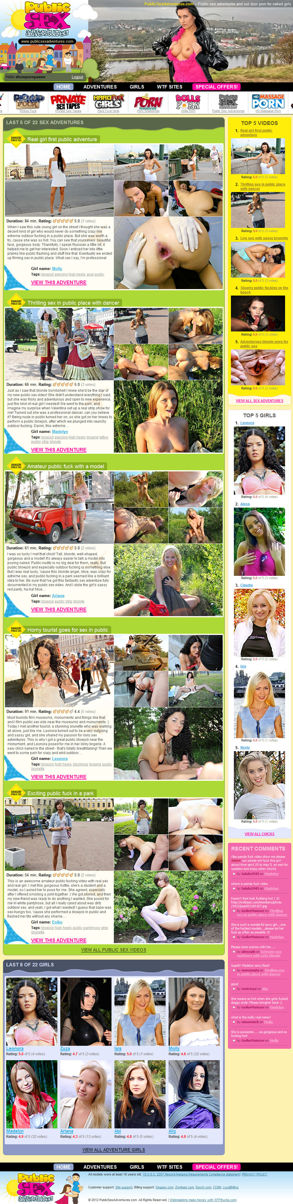 Public Sex Adventures members area preview 1