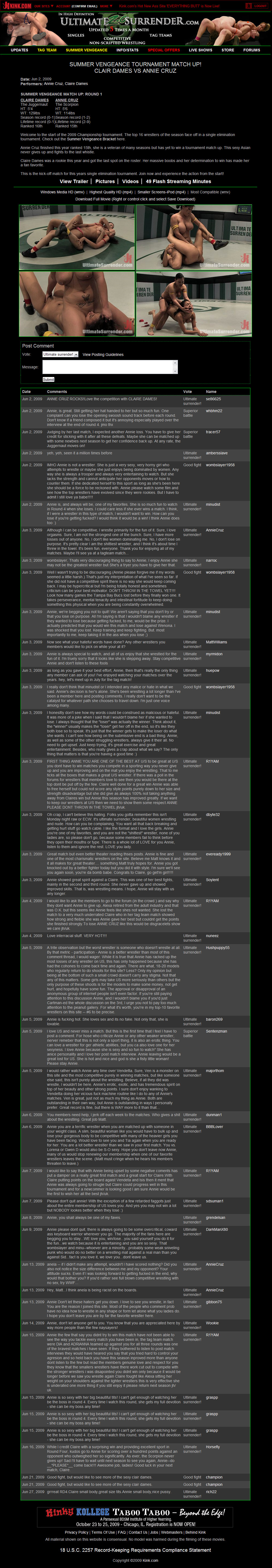 Ultimate Surrender members area preview 2