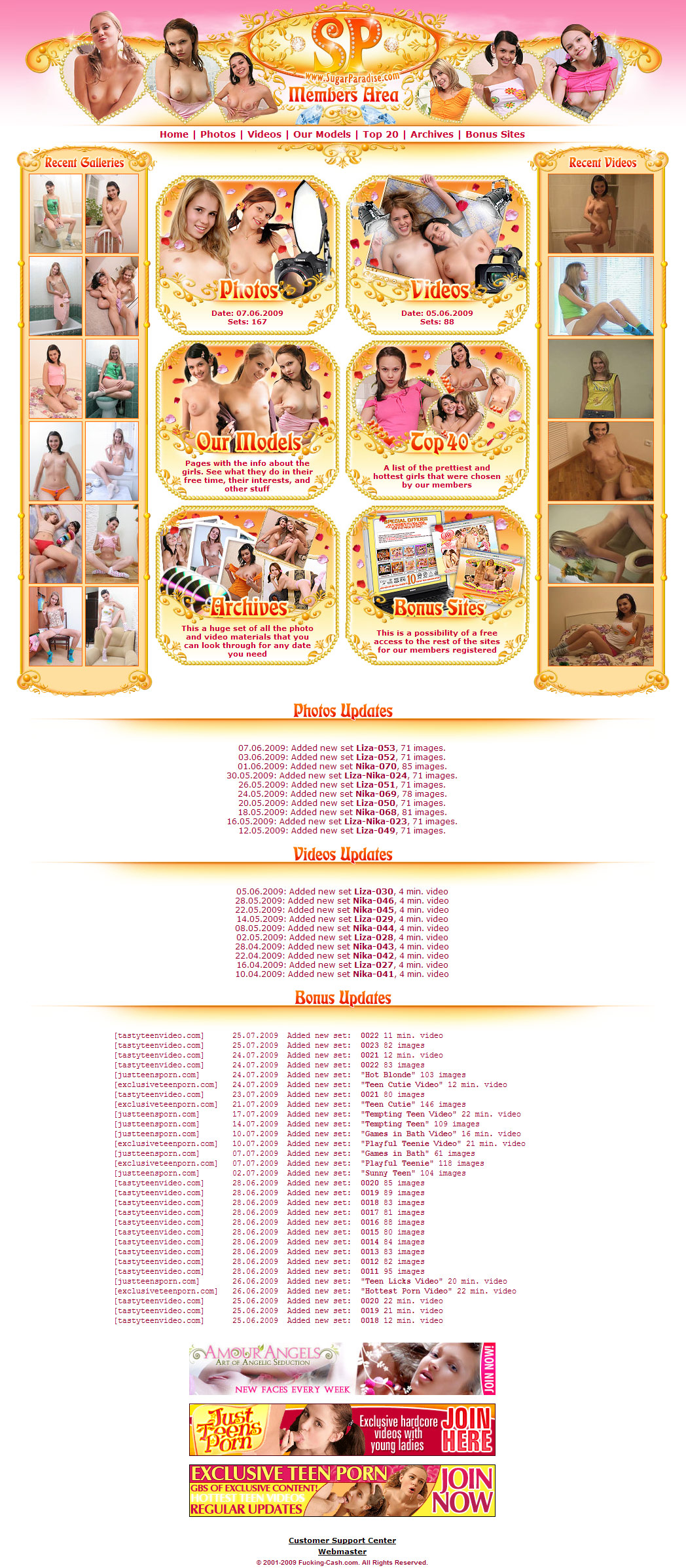 Sugar Paradise members area preview 1